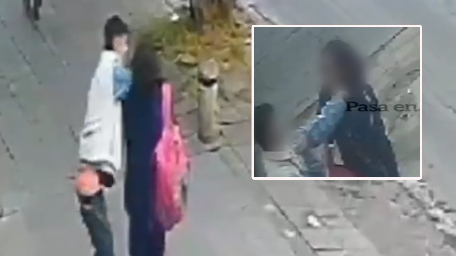 Joven atacada durante robo en Bogotá.