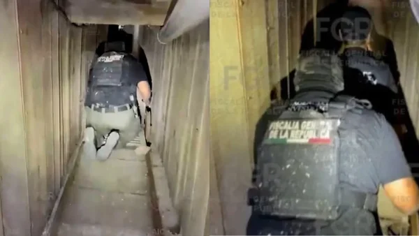 Descubren túnel secreto entre México y Estados Unidos: este es el video del hallazgo