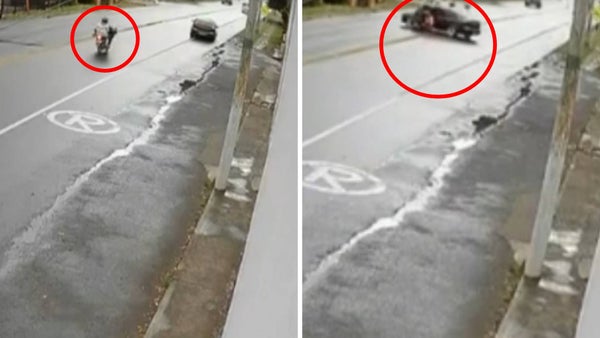 VIDEO | Imprudencia de un conductor provocó violento accidente con una moto en Pasto: huyó a toda velocidad