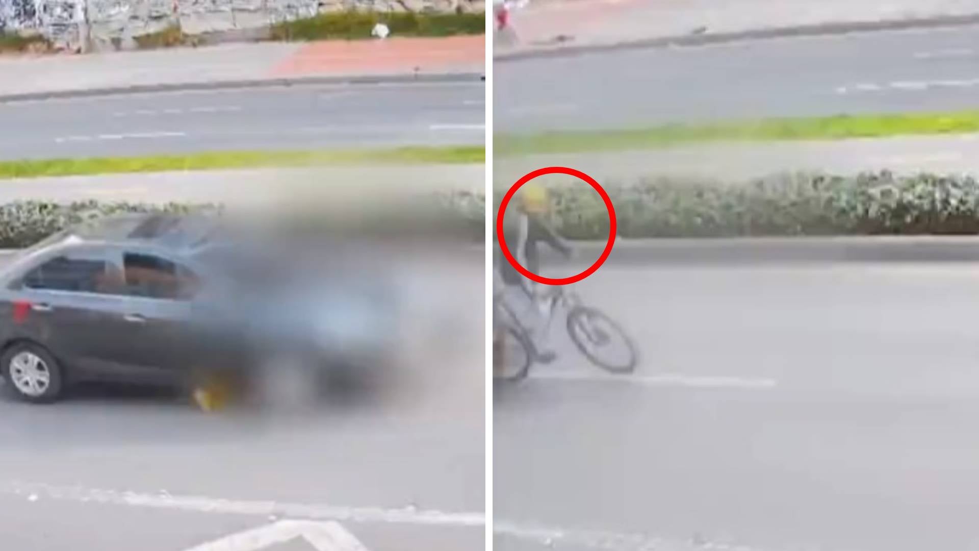 Ciclista fue arrollado en Bogotá