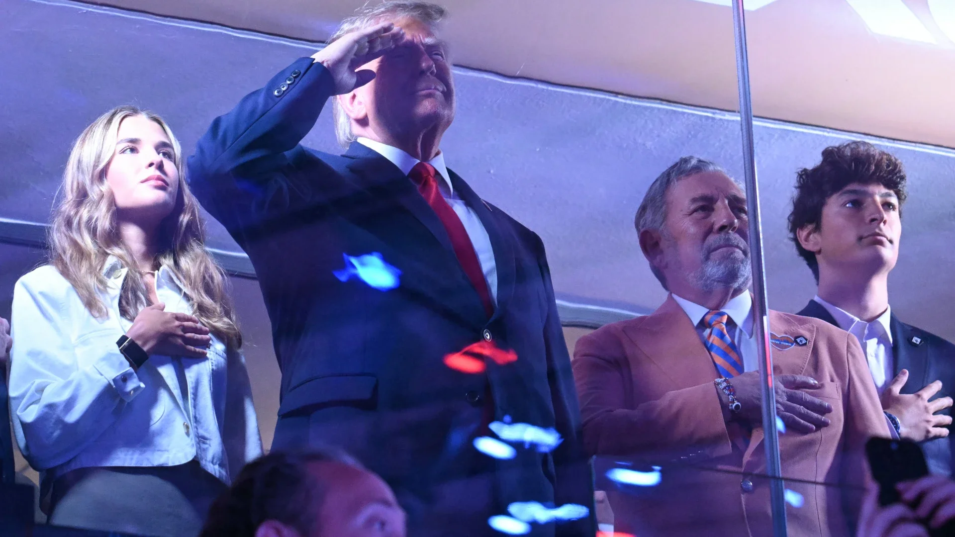Presidente Trump en las Finales de la NBA.