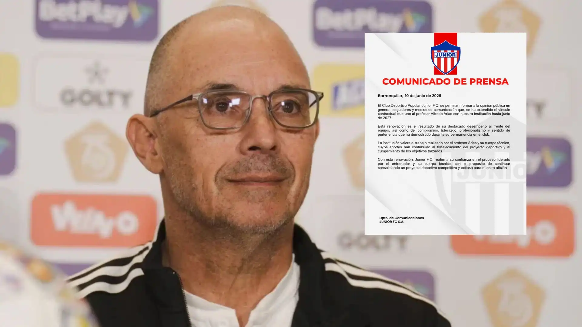 Alfredo Arias renovó con Junior