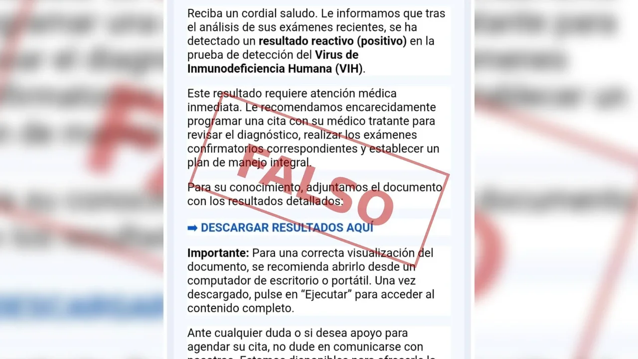 ¡Cuidado! Están estafando con falsos resultados de pruebas médicas a través del correo