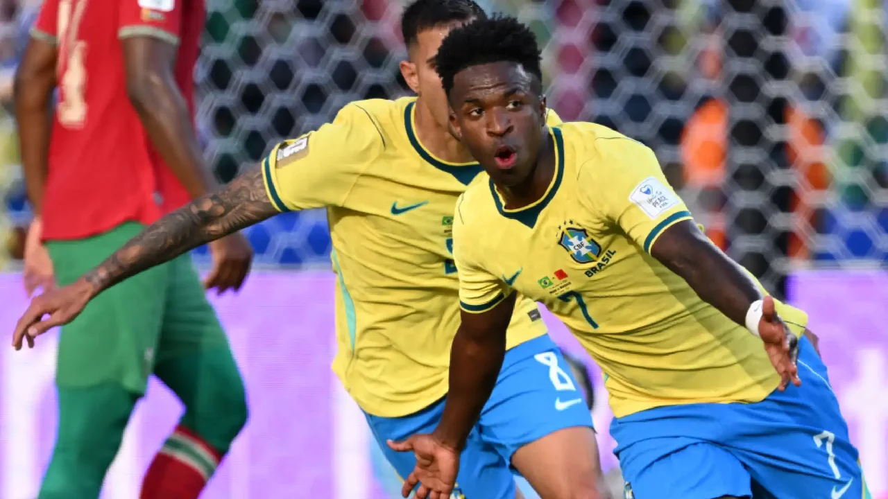 ¡Qué golazo! Vinicius Jr sacó a Brasil del problema y empató ante Marruecos