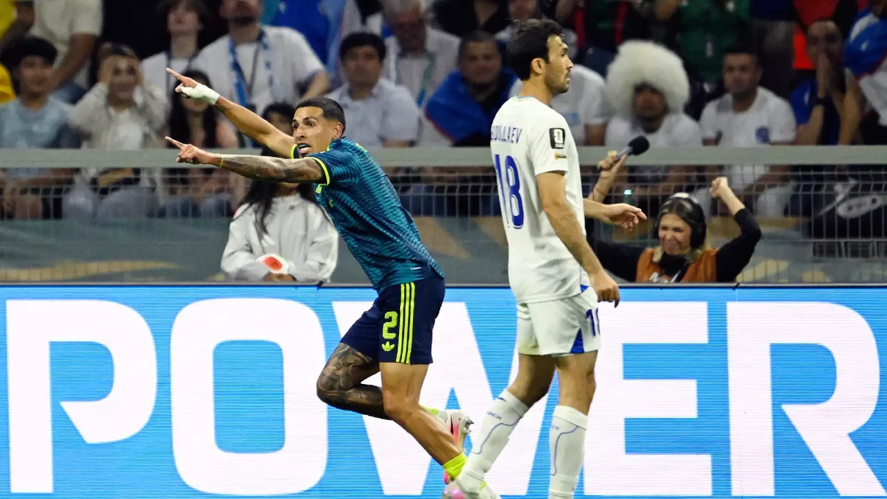 ¡GOLAZO! Daniel Muñoz marcó el primero de Colombia en el Mundial