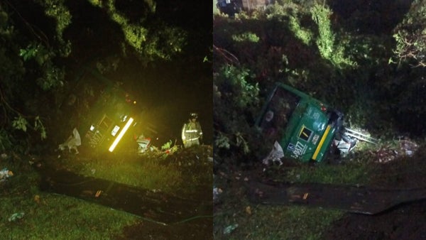VIDEO | Bus alimentador terminó en un barranco tras fuerte choque en Bogotá: esto se sabe VIDEO | Bus alimentador terminó en un barranco tras fuerte choque en Bogotá: esto se sabe