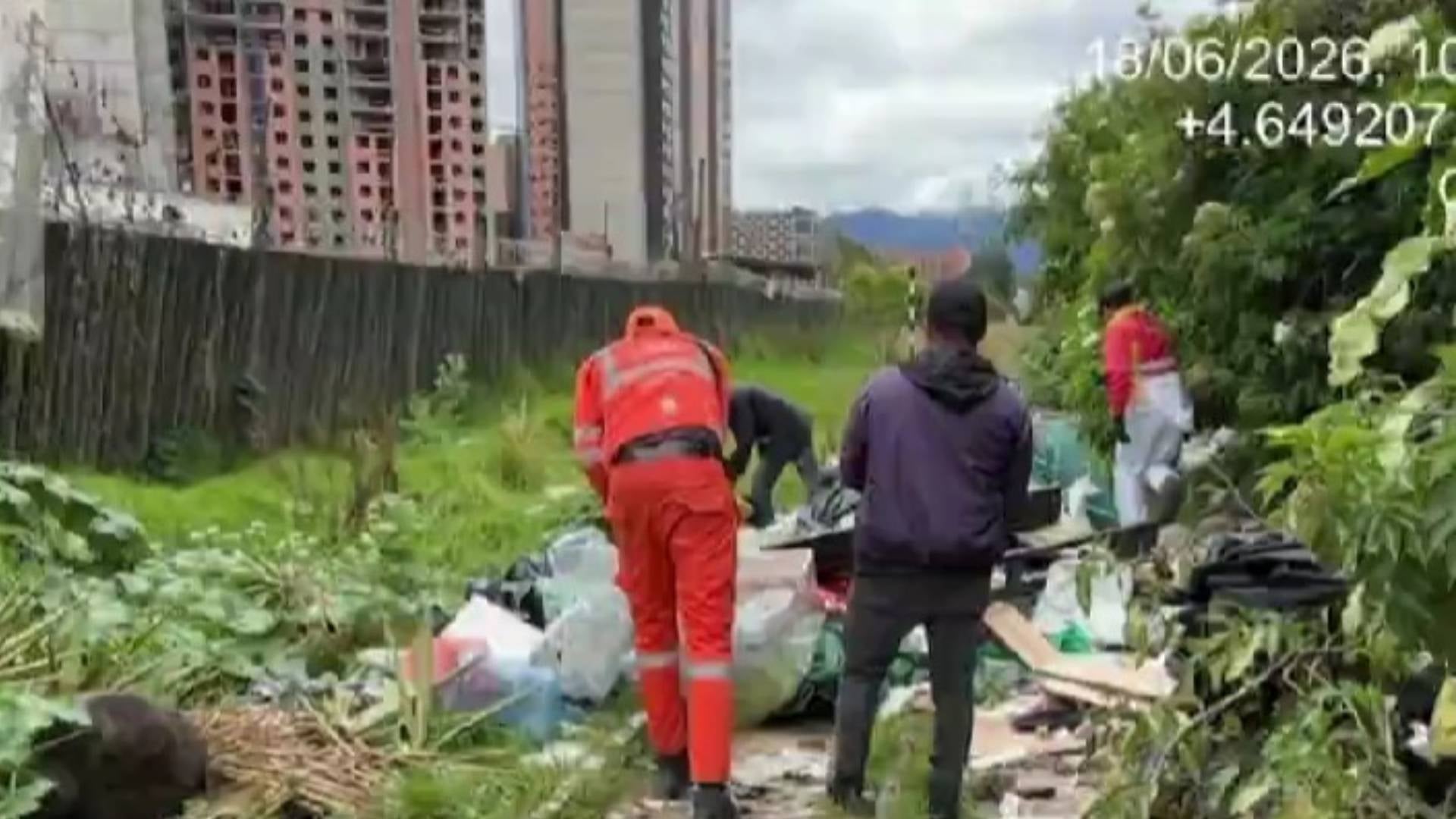 Instalación de cambuches en Bogotá