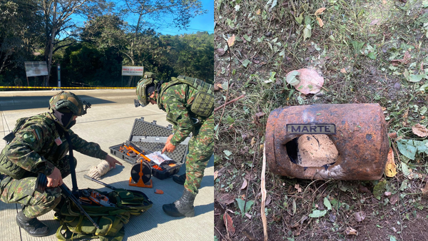 Ejército logró retirar explosivos instalados sobre la vía Panamericana, entre Popayán y Cali