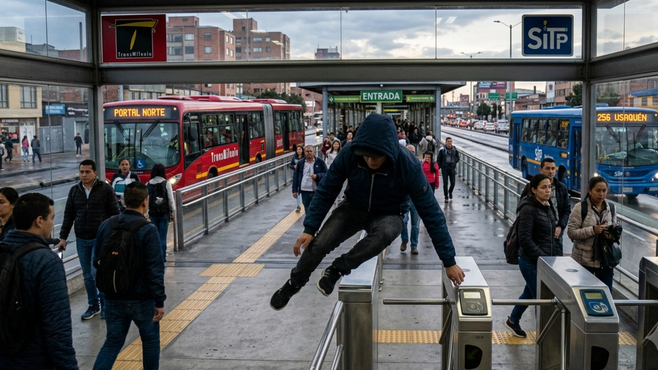 ¿Cuánto le costaron los colados en transporte público a Bogotá en 2025?