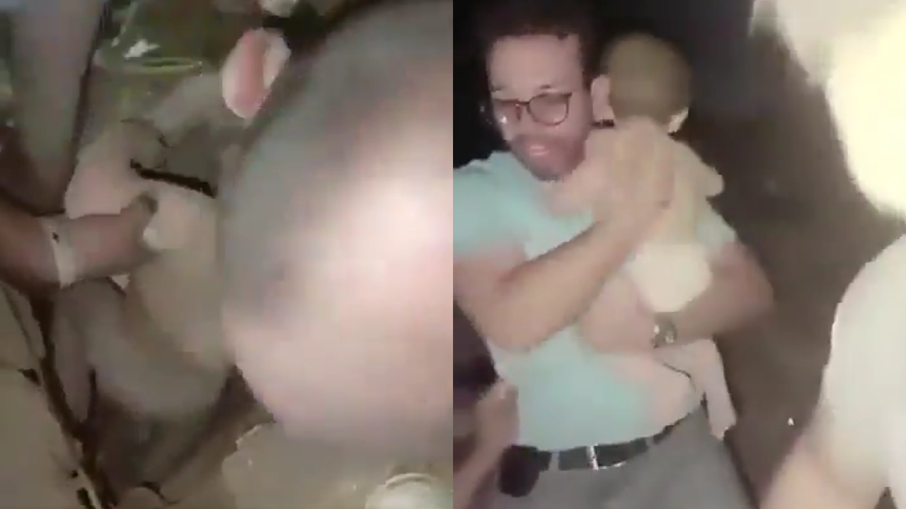 Venezolanos lograron rescatar a un bebé de entre los escombros tras sismos de 7,2 y 7,5 grados