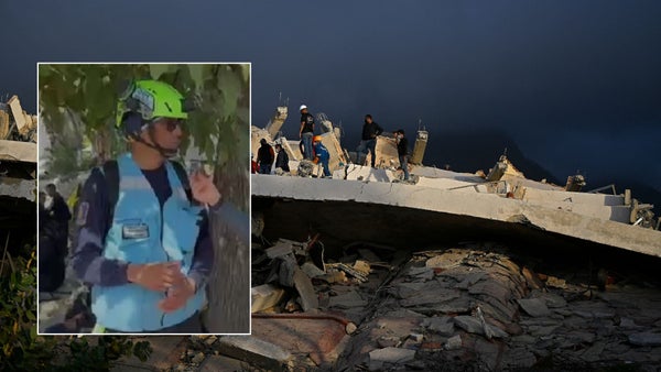 Rescatista colombiano salva a niño en Venezuela tras doble terremoto que deja más de 1.400 muertos