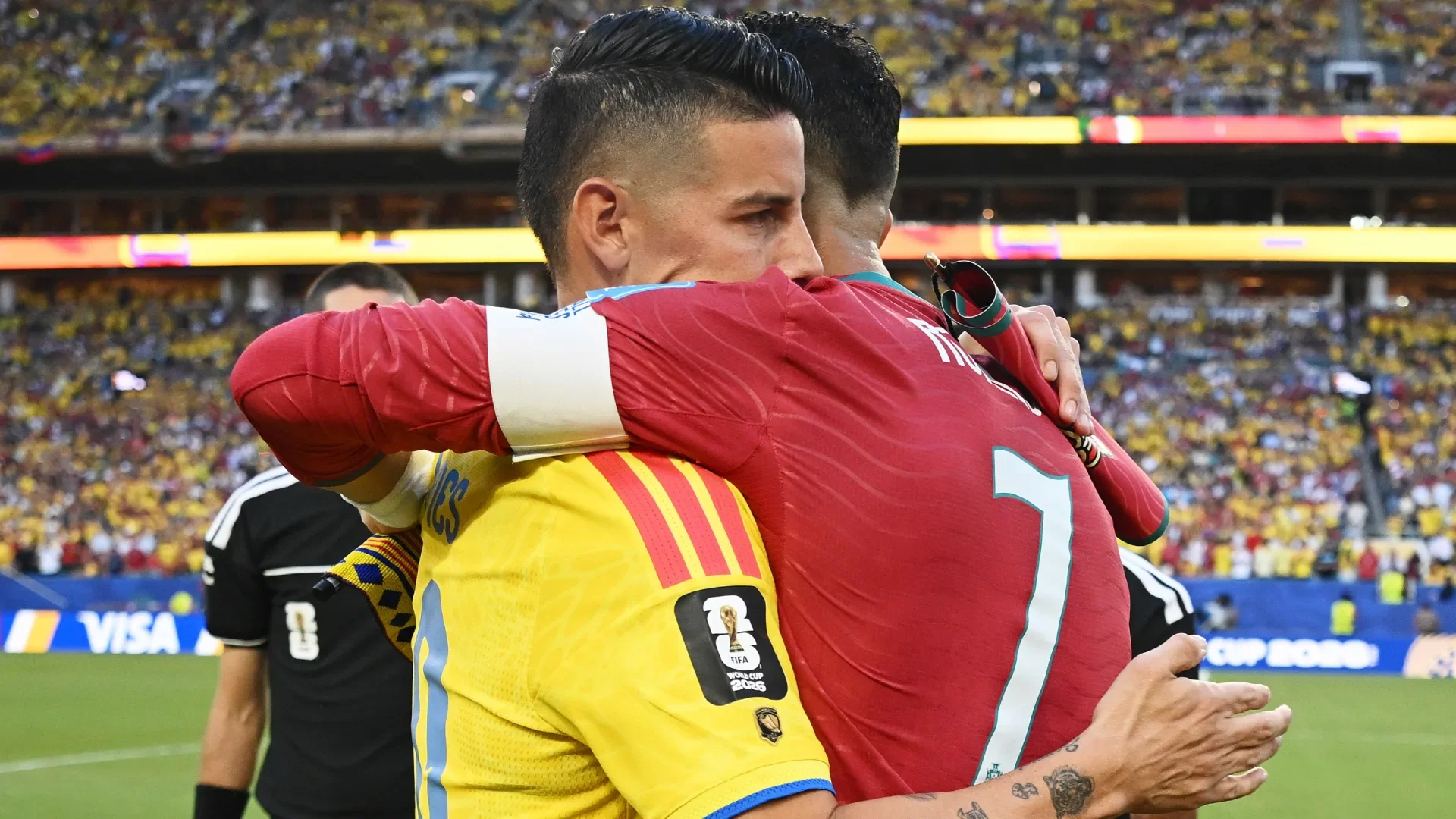 James Rodríguez y Cristiano Ronaldo