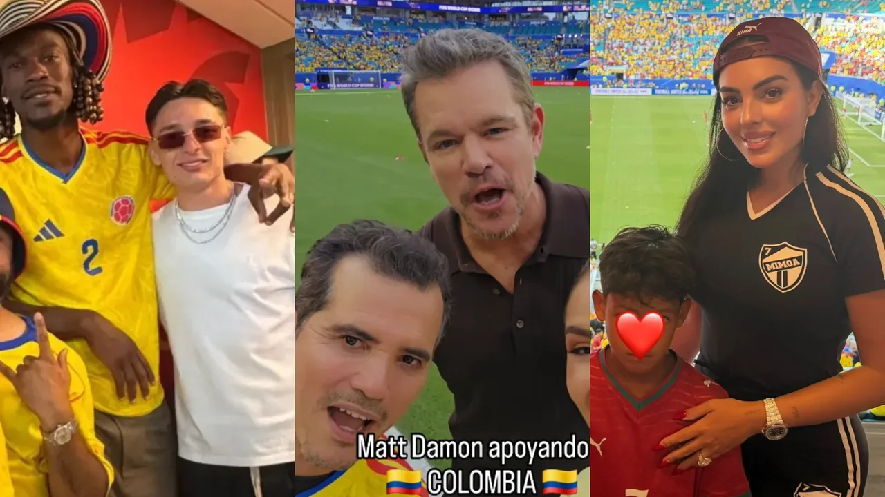 Los famosos que estuvieron presentes en Miami para ver el partido de Colombia y Portugal