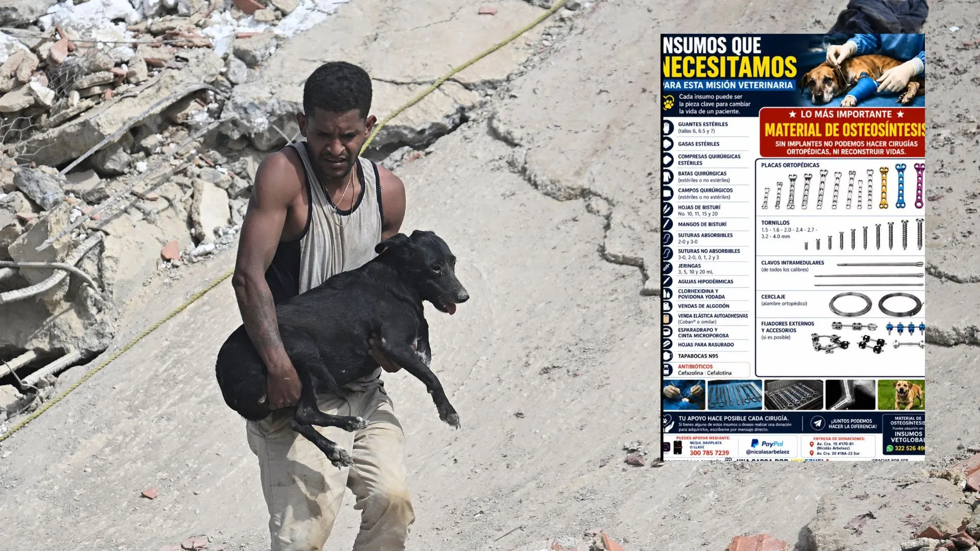 Foto: AFP y captura pantalla IG @nicolas.arbelaez.94