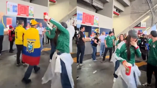 “No nos representa”: mexicanos rechazan la conducta de la hincha que lanzó bebida a ecuatoriano en México “No nos representa”: mexicanos rechazan la conducta de la hincha que lanzó bebida a ecuatoriano en México