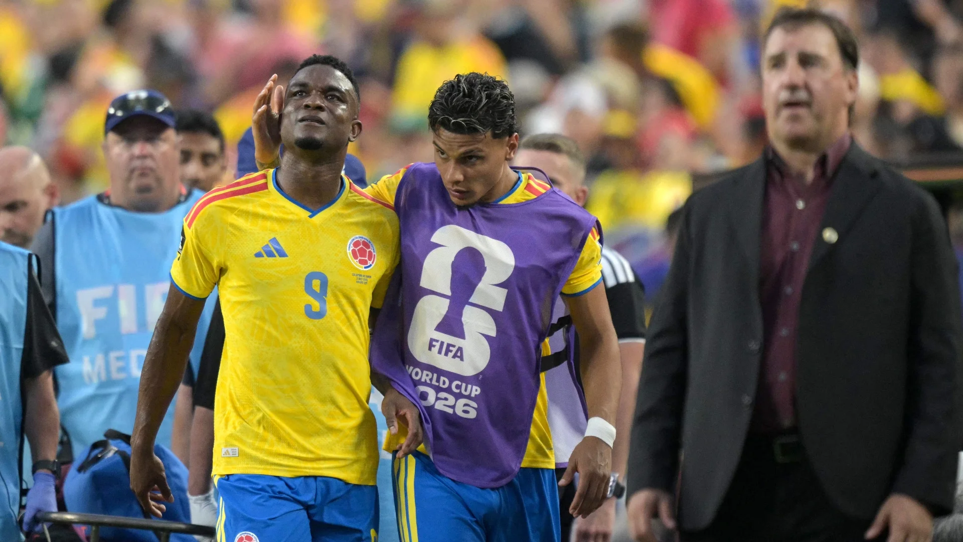 Jhon Córdoba y Nestor Lorenzo