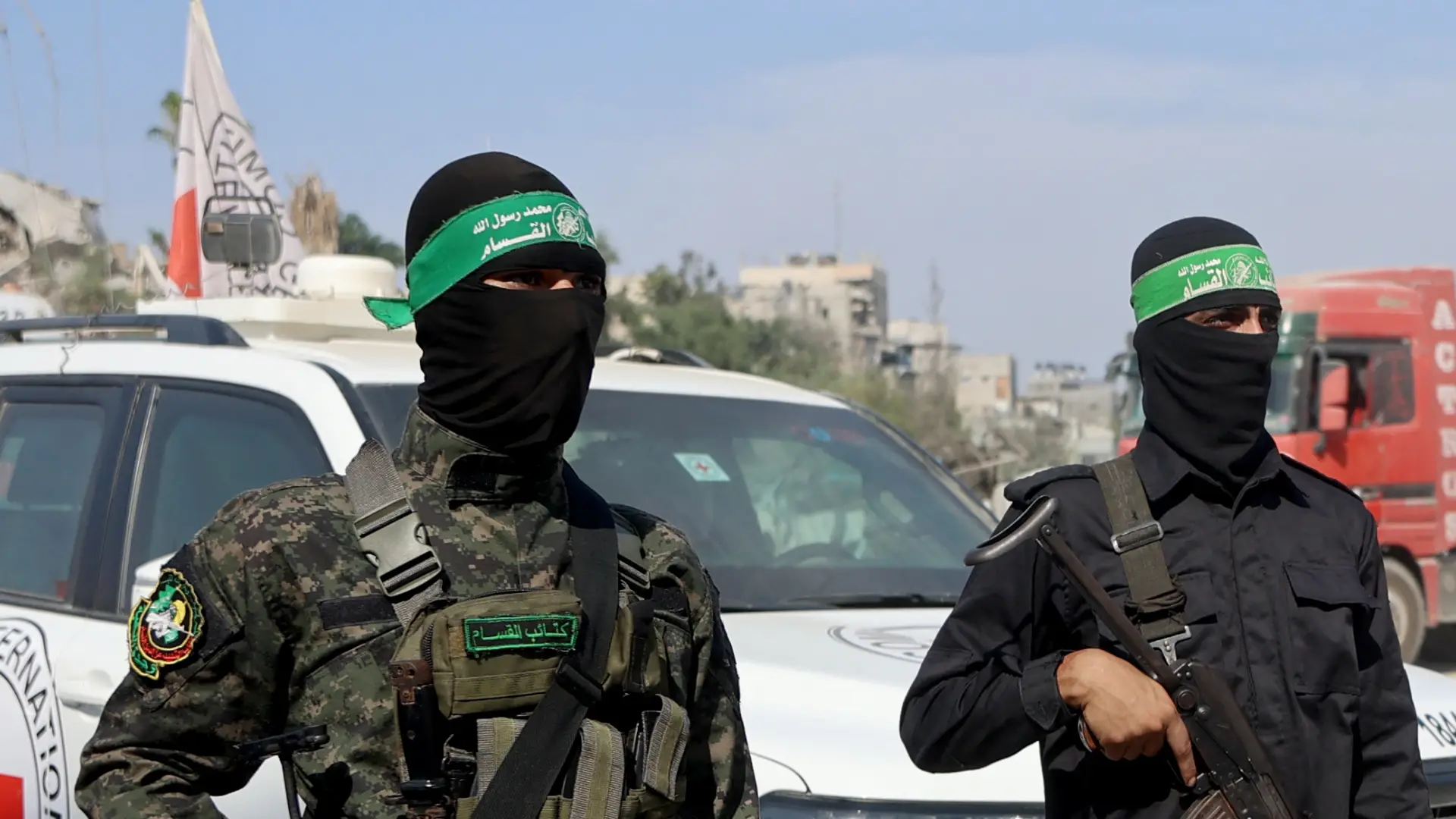 Hamas integrantes Cruz Roja Gaza