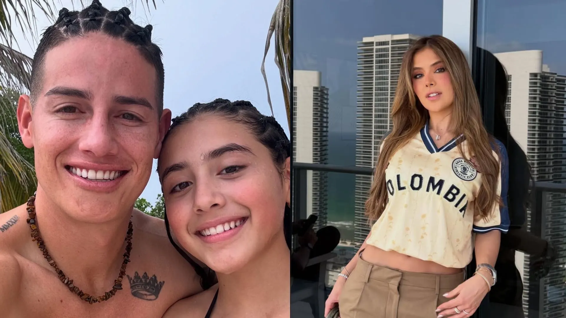 Foto: IG @jamesrodriguez10 y @luisamariaduque11
