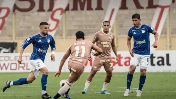 Millonarios perdió en su presentación ante Universitario: vea los goles de la derrota azul en Perú