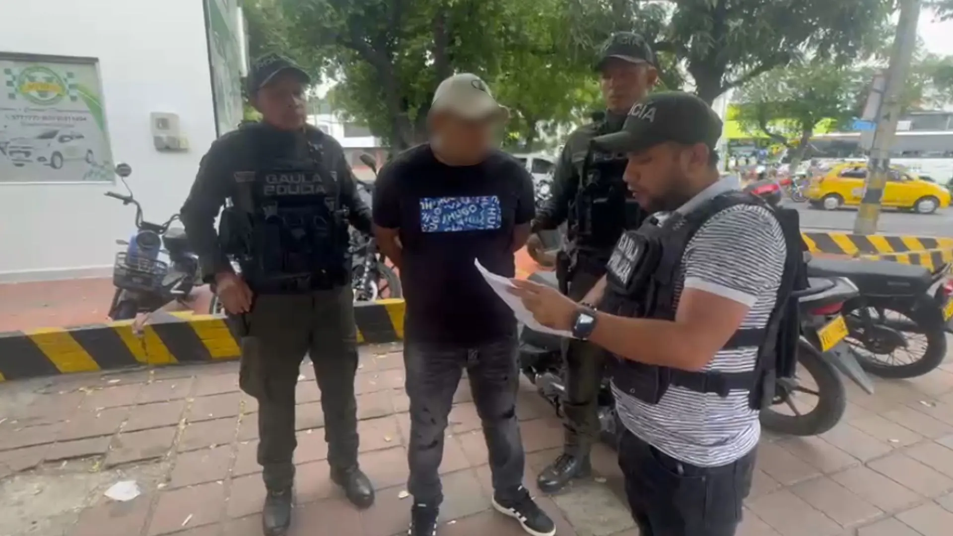 Foto: Captura pantalla video de la Policía Nacional.