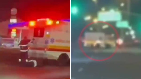 Joven fue arrollado violentamente por una ambulancia que se pasó un semáforo en rojo en Bogotá Joven fue arrollado violentamente por una ambulancia que se pasó un semáforo en rojo en Bogotá