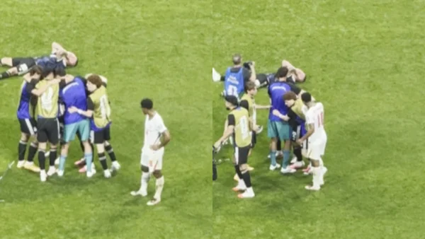 Bellingham no aguantó y golpeó a un argentino tras eliminación de Inglaterra: video viral Bellingham no aguantó y golpeó a un argentino tras eliminación de Inglaterra: video viral