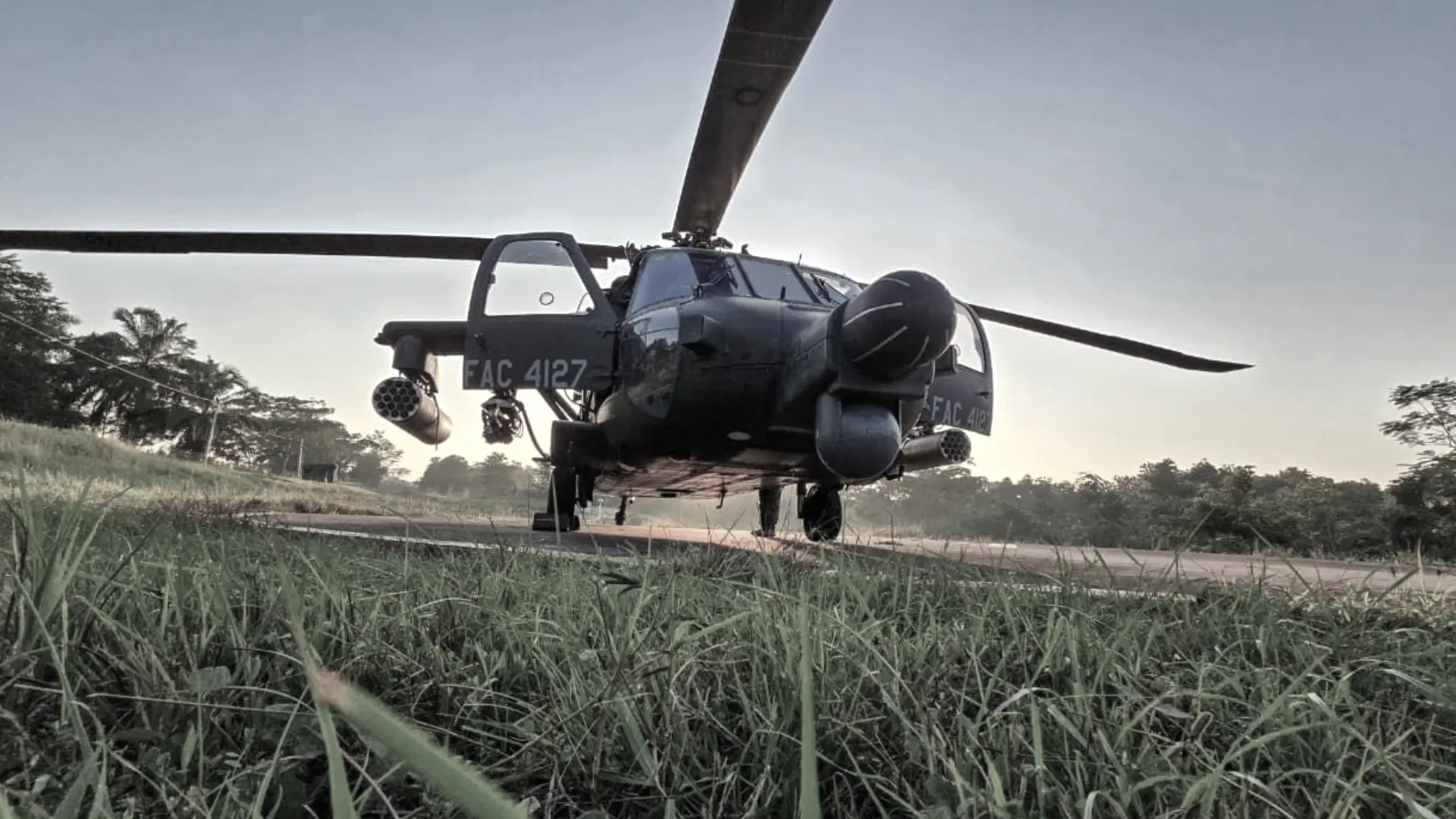 Helicóptero de la Fuerza aeroespacial colombiana