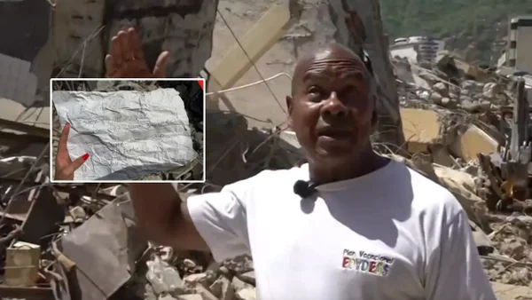 La nota que escribió entre los escombros le salvó la vida tras los terremotos en Venezuela La nota que escribió entre los escombros le salvó la vida tras los terremotos en Venezuela