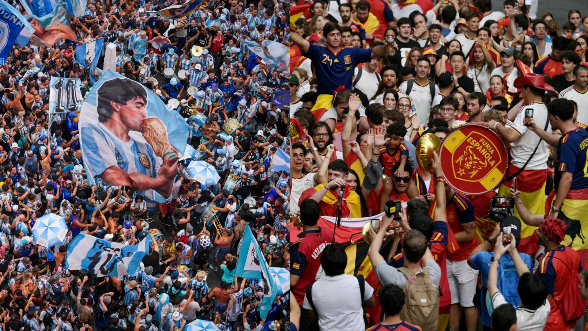 Argentina vs. España previo a la final del Mundial