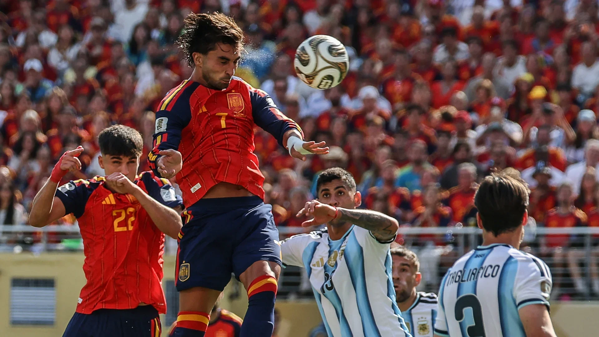gol de españa ante argentina mundial ferran torres