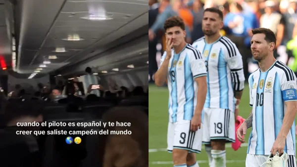 VIDEO: Piloto español hizo creer a argentinos que eran campeones y luego los dejó en silencio VIDEO: Piloto español hizo creer a argentinos que eran campeones y luego los dejó en silencio