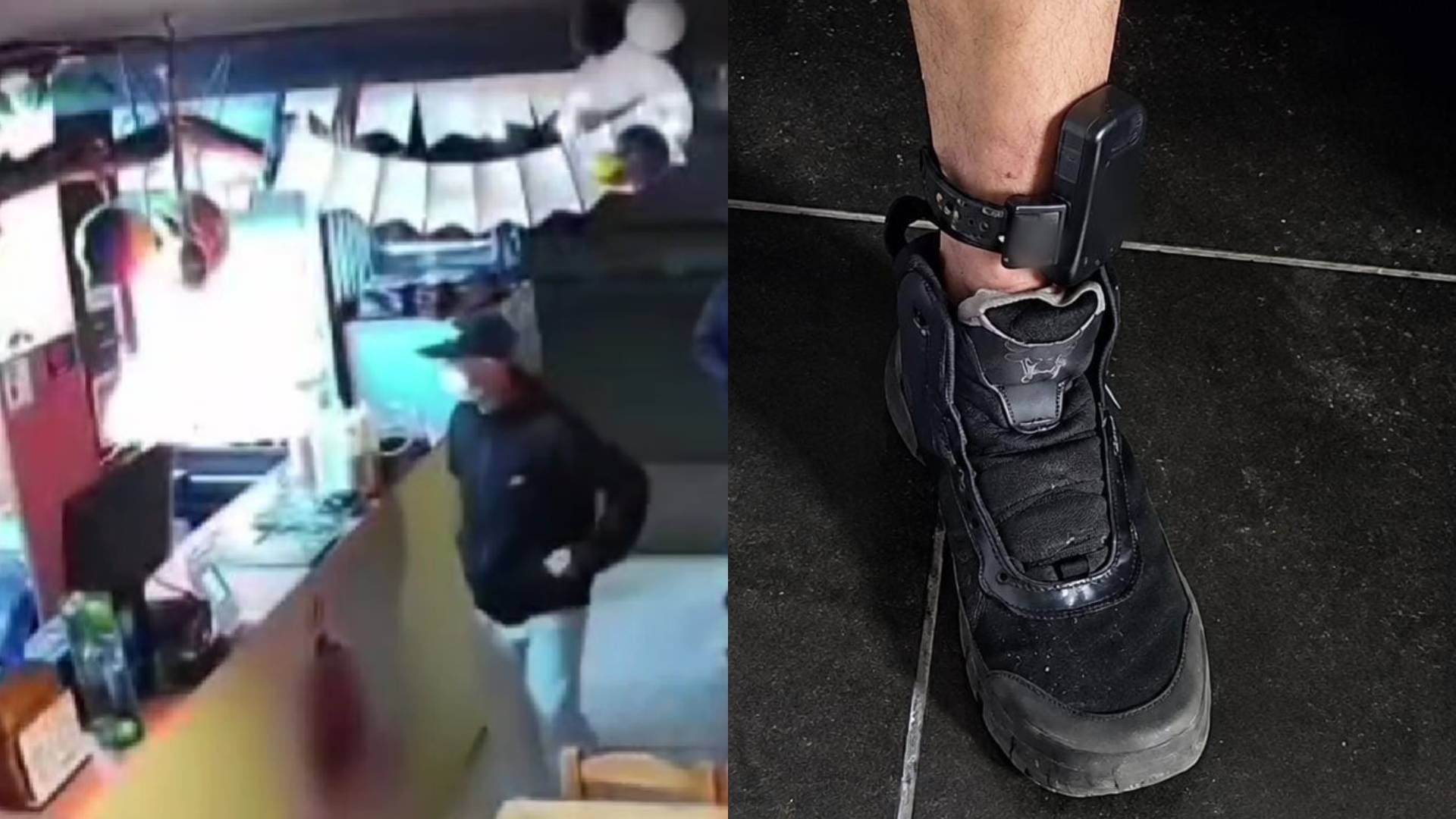 Ladrón con brazalete del Inpec