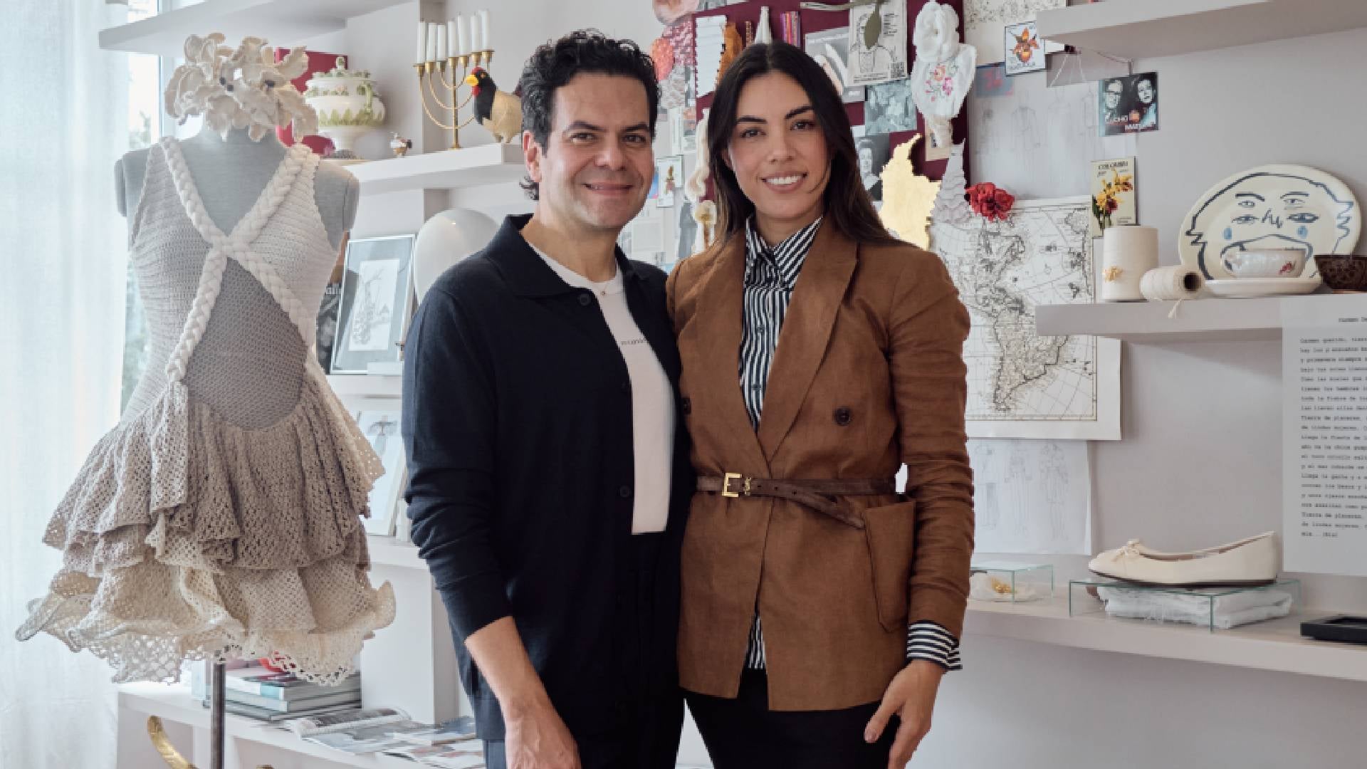 Juan Pablo Socarrás (Director creativo de Socarrás) y Carolina Tejada (Gerente de Marketing y Retail para Bata Colombia)