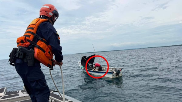 Isleño duró más de 16 horas a la deriva en el mar: su embarcación habría presentado fallas