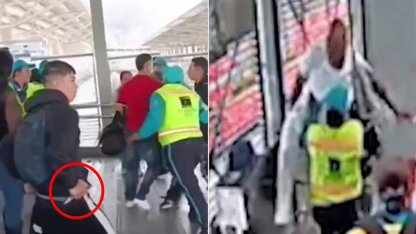 Videos muestran los brutales ataques de los colados a los guardas de Transmilenio: uno perdió sus dedos