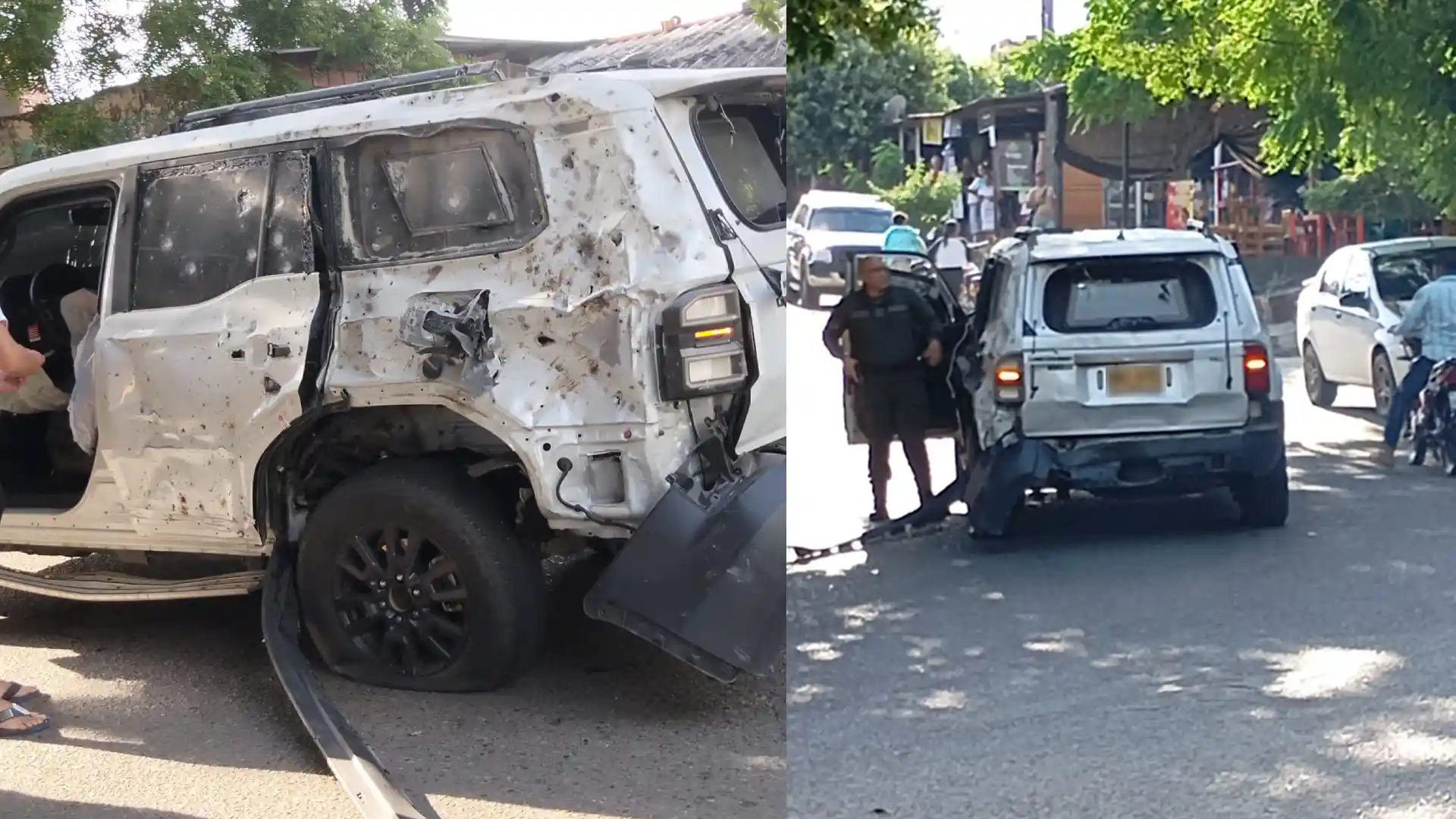 Aterradoras imágenes del atentado Cúcuta contra el comandante de la Policía del Puerto de Santander
