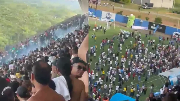 Video: Hinchas de Nacional protagonizaron violenta pelea en pleno partido ante Jaguares Video: Hinchas de Nacional protagonizaron violenta pelea en pleno partido ante Jaguares