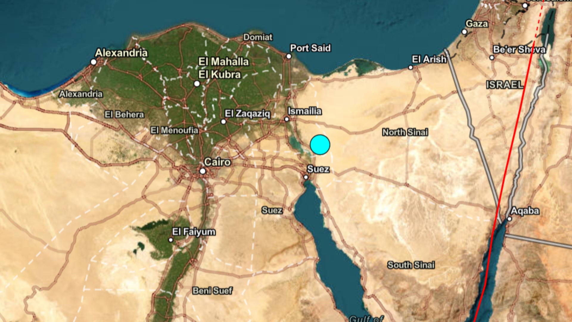 Temblor de magnitud 5,4 sacudió las costas de Egipto