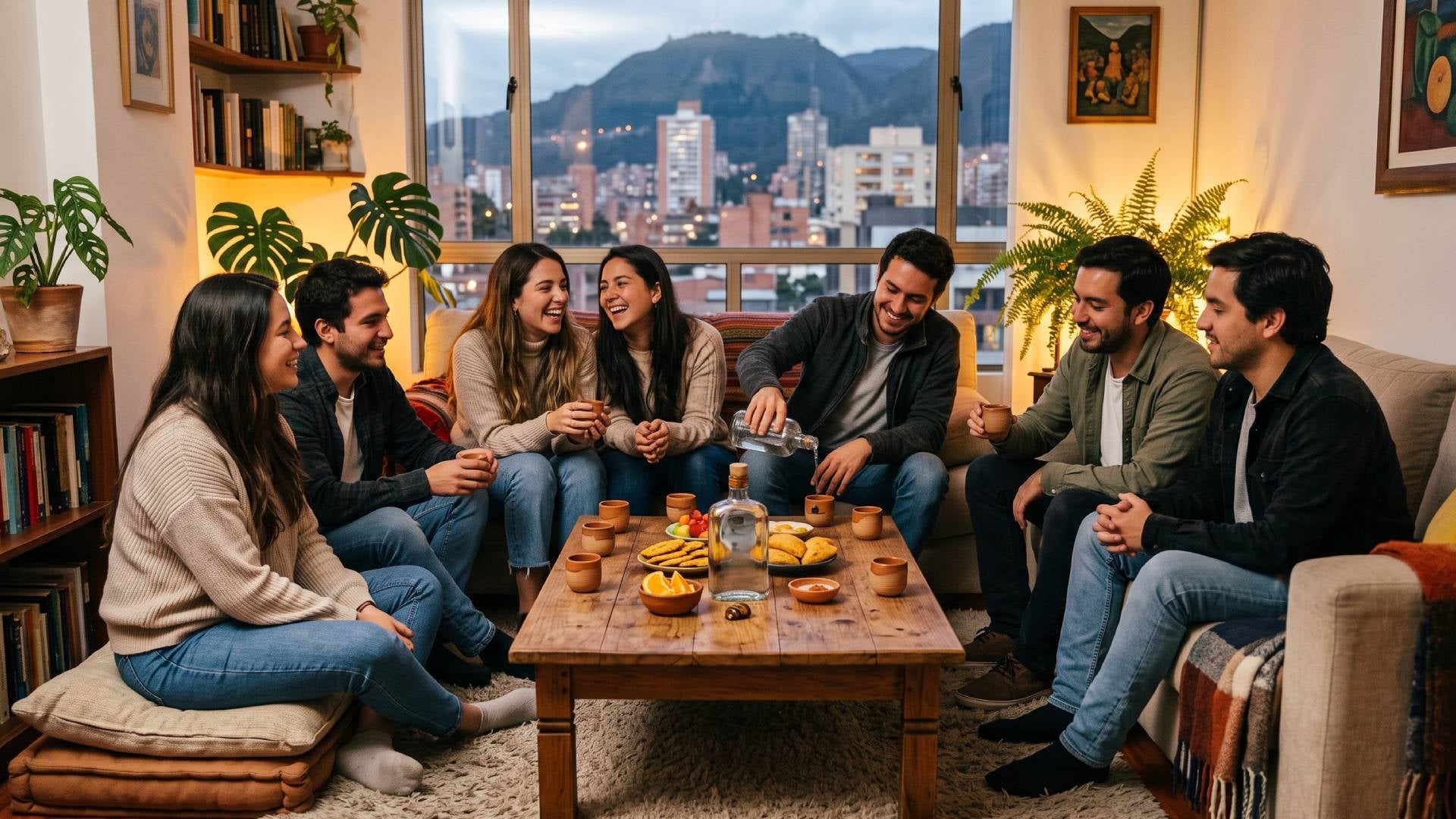 Personas compartiendo - IA