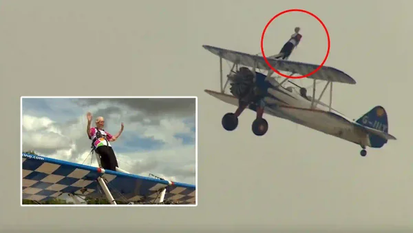 VIDEO | Abuela de 97 años rompe récord Guinness al volar sobre alas de una avioneta VIDEO | Abuela de 97 años rompe récord Guinness al volar sobre alas de una avioneta