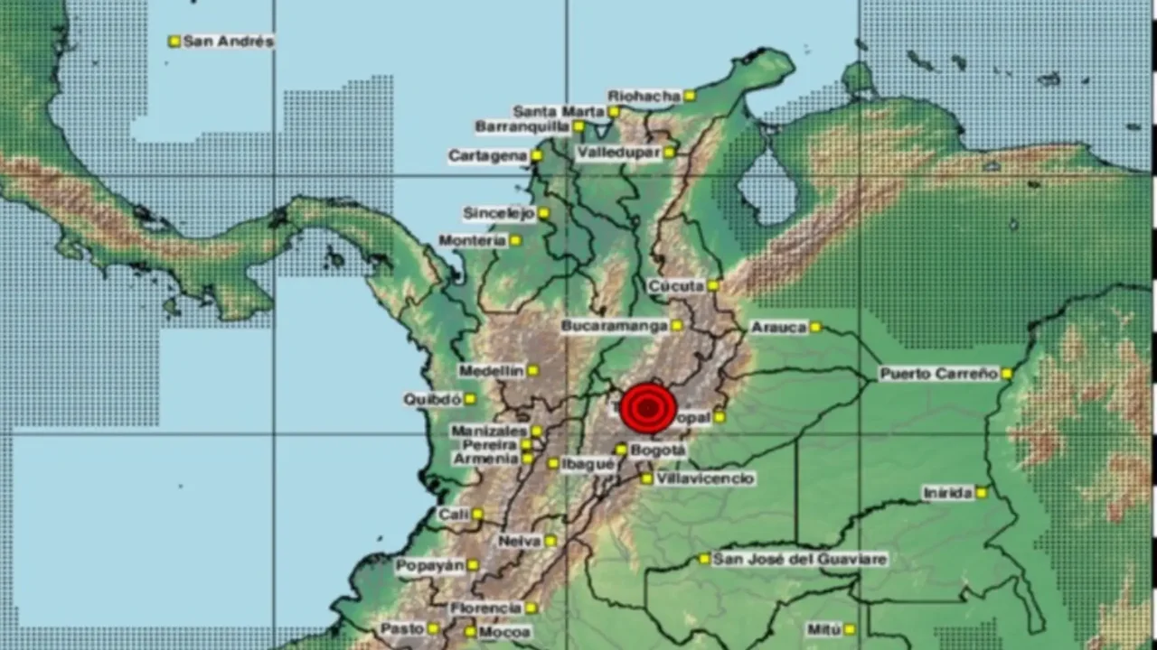 Serie de sismos registrados en diversas regiones de Colombia durante agosto de 2026