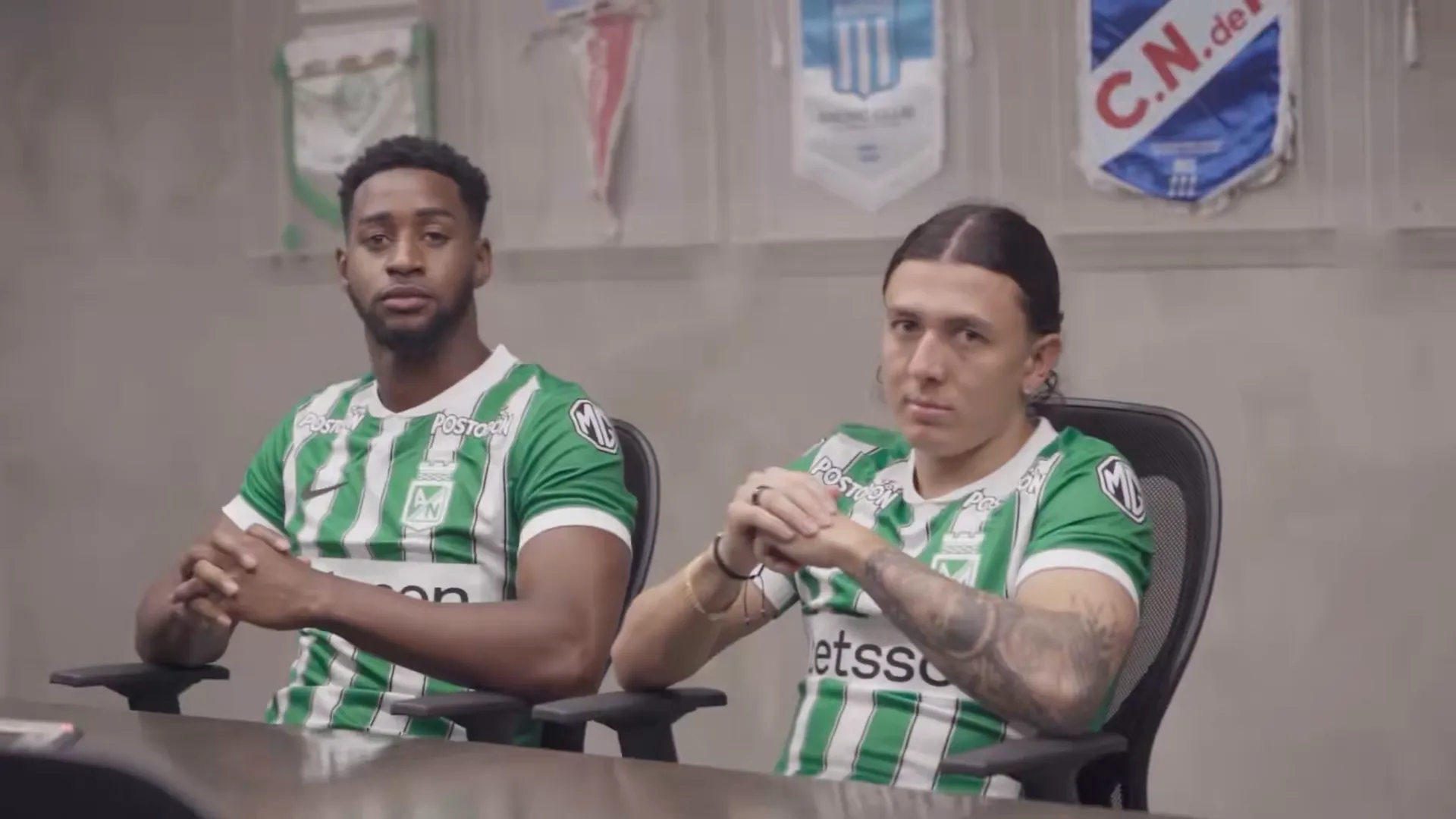 Atlético Nacional Ian Poveda y Andrés Reyes