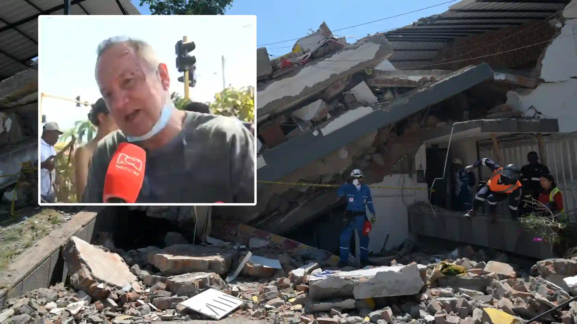 VIDEO | Sobreviviente salvó a su familia usando una silla en pleno terremoto en Cali