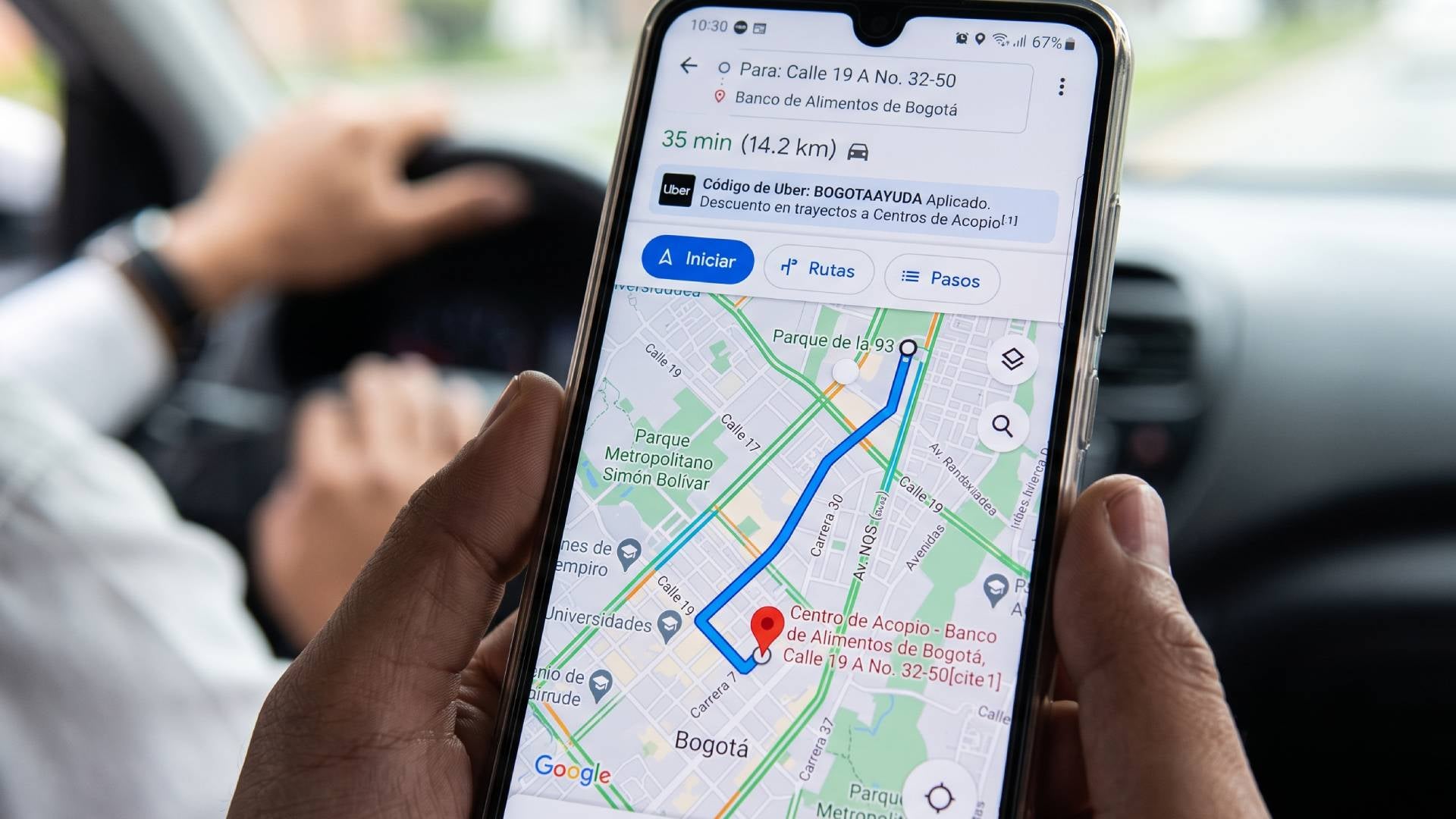Uber Terremoto - Centro de acopio IA