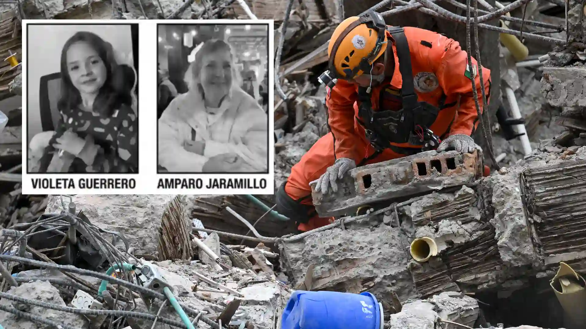 Hallan sin vida a Violeta y a su abuela, sepultadas al desplomarse su edificio en Cali