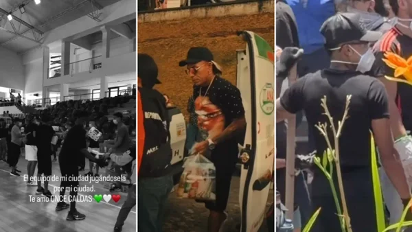 Dayro Moreno y más jugadores de Once Caldas se unen a labores de ayuda en Manizales Dayro Moreno y más jugadores de Once Caldas se unen a labores de ayuda en Manizales