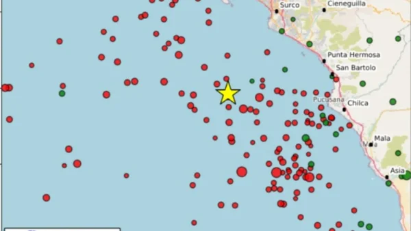 Se reportó fuerte temblor en Perú: el epicentro fue cerca de Lima Se reportó fuerte temblor en Perú: el epicentro fue cerca de Lima