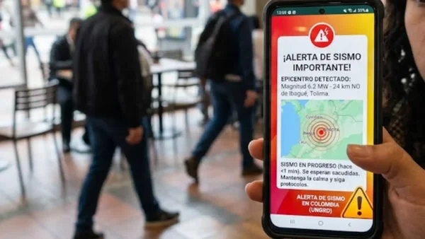 Alerta sísmica en Colombia llegaría a celulares, radio y TV: así funcionará el sistema que avisará antes de un temblor Alerta sísmica en Colombia llegaría a celulares, radio y TV: así funcionará el sistema que avisará antes de un temblor