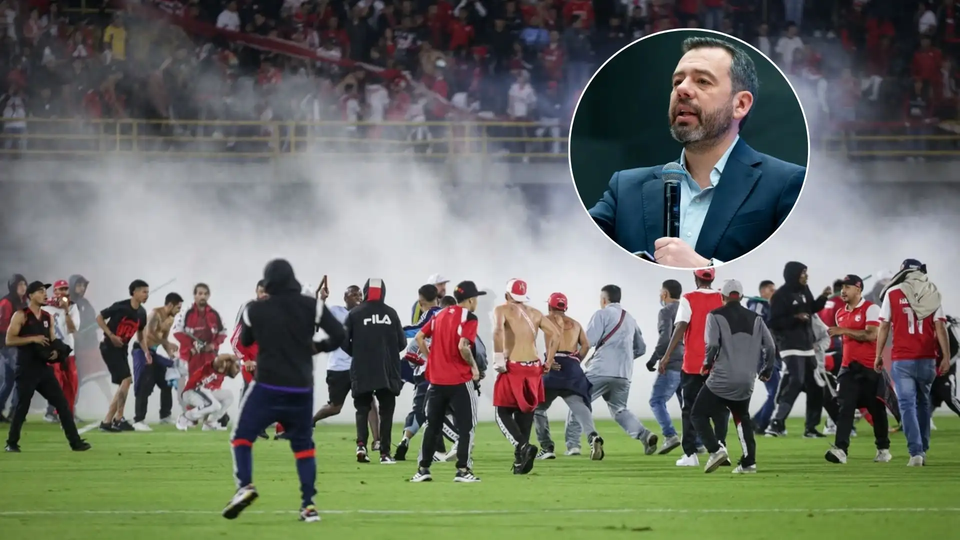 ¿Se cerrarán tribunas? Alcalde Galán advierte sanciones tras desmanes en Santa Fe vs. América