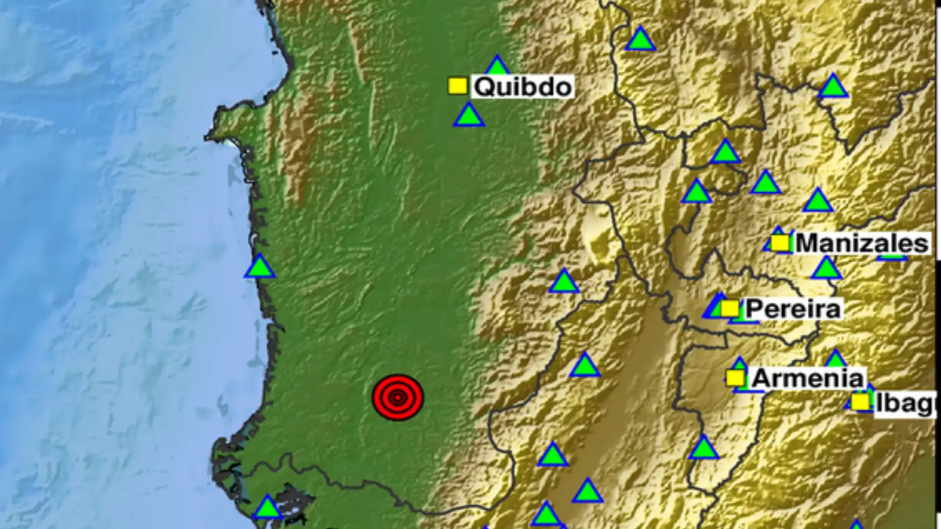 Dos temblores se registraron en Chocó en menos de 15 minutos en la noche del 23 de agosto